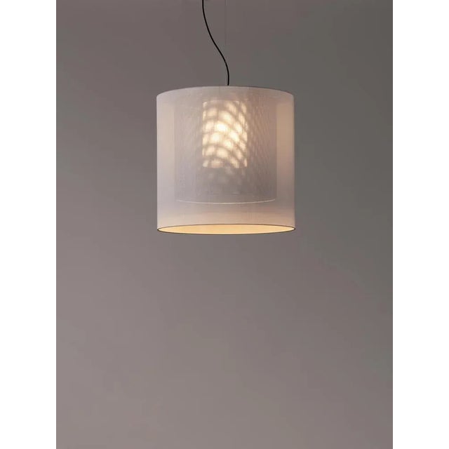 White and black moaré lm pendant lamp by antoni arola dimensions: d 62 x h 60 cm materials: metal, polyester. Available in...
