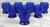 A Set of 8 Viking "Georgian" Cobalt Blue Shot Glasses, c.1960's - Attractive Cobalt Blue Glass - Original Set of 8 - Spoon...