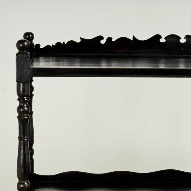 Wood Antique British Colonial Server or Etagere For Sale - Image 7 of 13