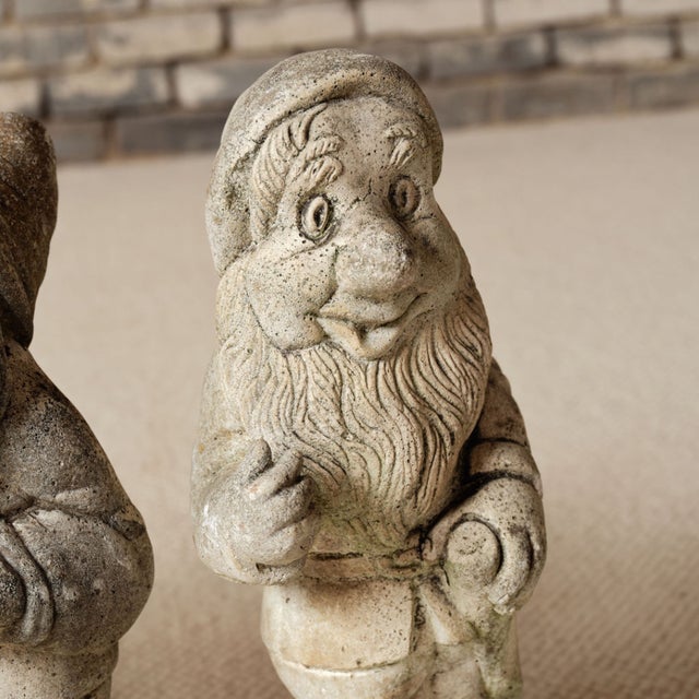 French 19th Century French Stone Seven Dwarfs Statues (Set of 7) For Sale - Image 3 of 9