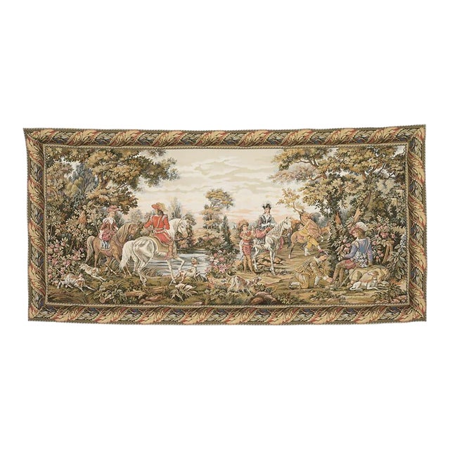 Horsemanship Loom Woven Tapestry - 122 X 219 Cm (4'0" X 7'2") - Requires Rod Size 5 For Sale