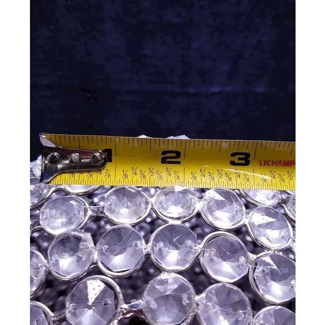 Unusual Vase or Lamp/Chandelier Shade Made With Numerous Cut Crystals For Sale - Image 9 of 12
