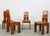 Bernini Chairs with Leather Cushion by Carlo Scarpa for Bernini, 1970s, Set of 4 For Sale - Image 4 of 10
