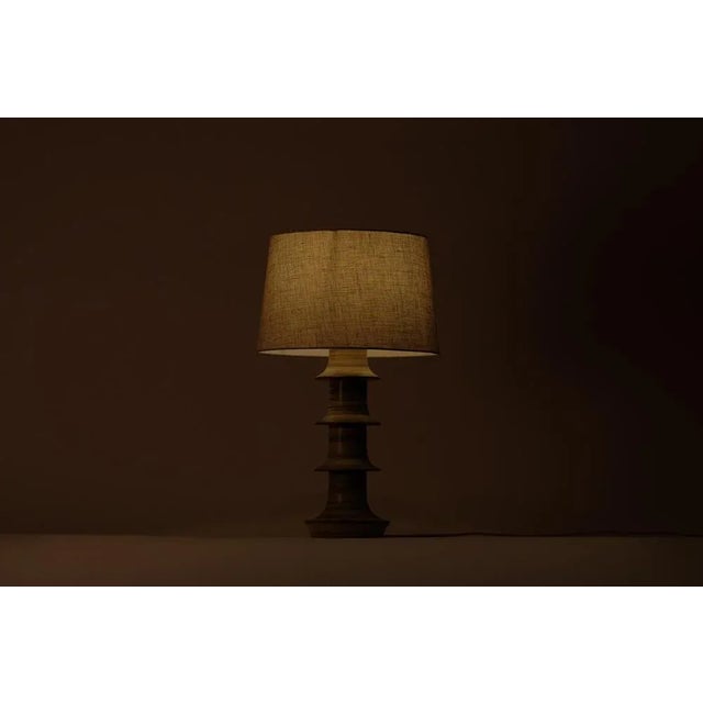 Rare Ceramic Table Lamp by Höganäs Ceramic / Falkeberg's lighting. This piece is attributed to the mentioned...