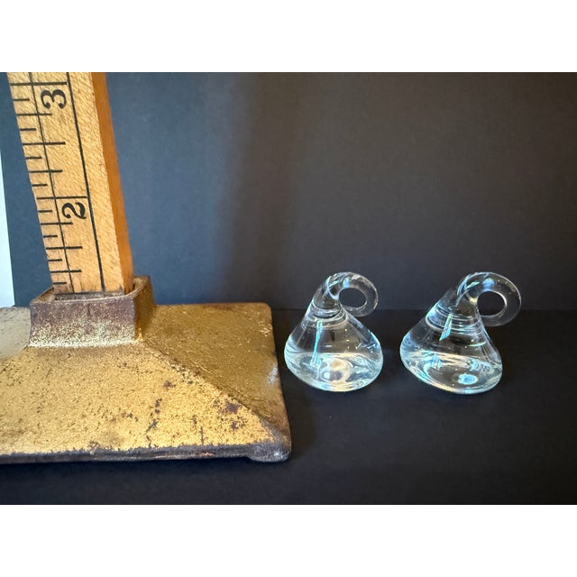 Contemporary Hulet Glass Hershey's "Chocolate" Kisses, Set of 2 For Sale - Image 3 of 4