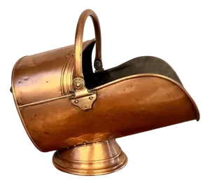 Antique Victorian Copper Coal Scuttle, 1880