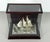 Mid-Century Modern Rare Seki Takehiko Signed 985 Silver Yacht Model Original Box and Case Maritime Art For Sale - Image 3 of 17