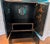 Vintage Chinese Chinoiserie Black Lacquer Armoire Cabinet For Sale - Image 10 of 14