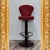 Vintage Velvet Stools, 1990s, Set of 7 For Sale - Image 6 of 6