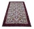 1970s Southwestern Style Floral Design Wool Wine Red Turkish Vintage Rug For Sale