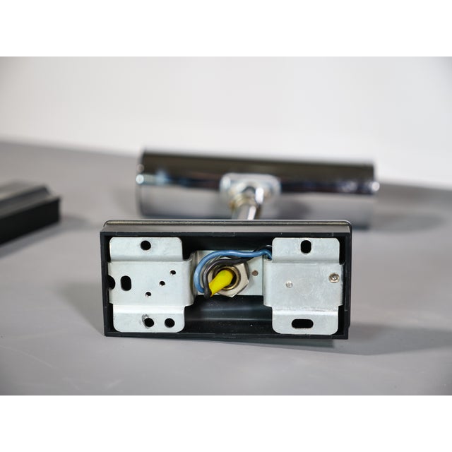 Silver Space Age Chrome Wall Lights from Staff, 1970s, Set of 2 For Sale - Image 8 of 10