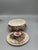 Rose Vintage Italian Capodimonte Porcelain Rose Pitcher Cups & Lidded Bowl - Set of 8 For Sale - Image 8 of 13