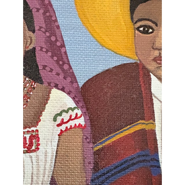 1970s Oil Painting - Latin American Portrait For Sale - Image 12 of 13