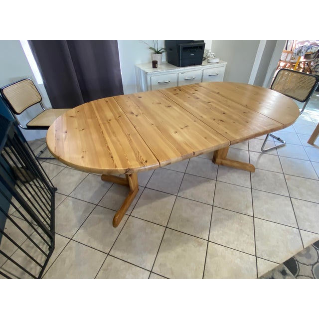 Vintage Extensible Dining Table, 1970, Set of 3 For Sale - Image 4 of 18