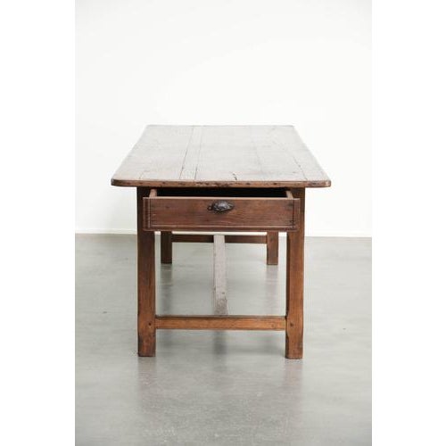 Antique Oak Dining Table For Sale - Image 4 of 14