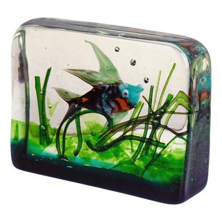 Murano Glass Aquarium attributed to Riccardo Licata for Gino Cenedese, Italy, 1960s For Sale