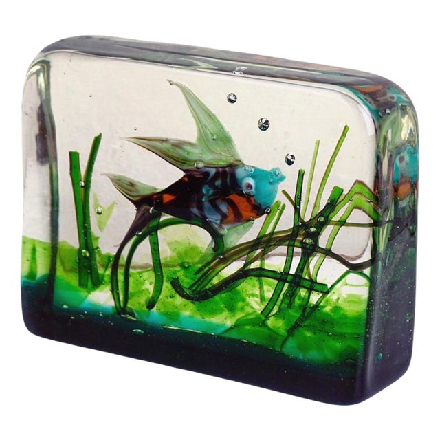 Murano Glass Aquarium attributed to Riccardo Licata for Gino Cenedese, Italy, 1960s For Sale