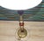 Metal Brass and Ceramic Floor Lamp, 1970s For Sale - Image 7 of 8