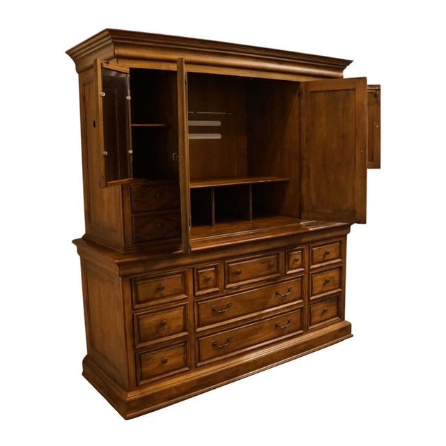 Lexington Furniture Southern Living Collection Solid Birch Early American 73" Media Cabinet 484-233 For Sale In Kansas City - Image 6 of 17