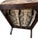 Traditional Queen Anne Style Dark Wood Caned Lounge Chair With Floral Velvet Cushions For Sale - Image 9 of 10