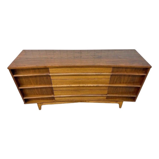 Mid-Century Modern Young Manufacturing Walnut Sideboard For Sale