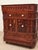 Burnt Umber Asian Heavily Hand Carved Flip Top Dry Bar Cabinet For Sale - Image 8 of 10