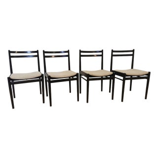 Vintage Dining Chairs in Beech from Stol Kamnik, 1970s, Set of 4 For Sale