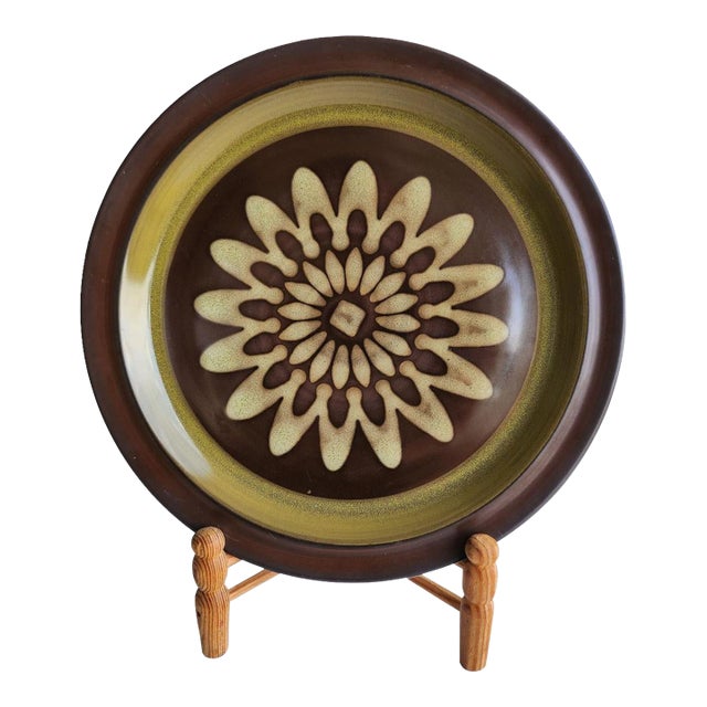 Vintage 12" Chop Plate Regency by Casual Ceram For Sale