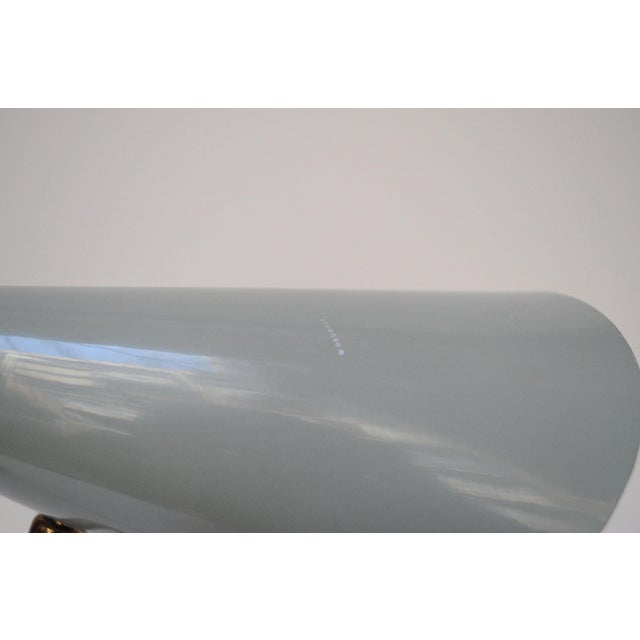 Italian Modern Brass, Metal, and Black Marble Table Lamp by Luci Milano For Sale - Image 12 of 12