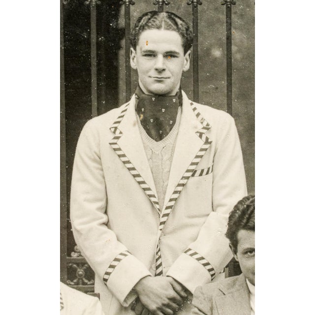 Photography Fantastic Framed 1937 Christ’s College Cambridge Rowing Crew Photograph English Sporting Memorabilia University Preppy Home Decor For Sale - Image 7 of 13