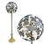 A striking statement piece, this vintage 1970s sputnik dandelion floor lamp features a radiant burst of cut glass flowers...