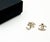 Chanel Gold CC Crystal 5 Asymmetrical Piercing Earrings *Marked 21 *Made in France *Comes with original box and pouch...