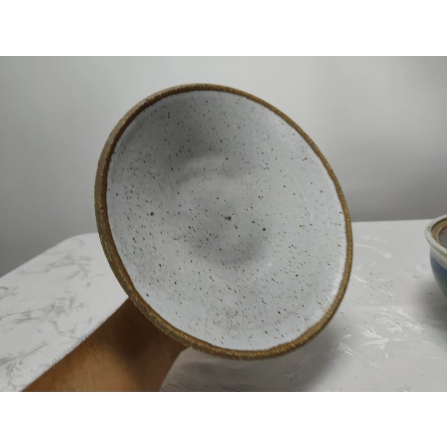 Vintage Mid Century Bowl With Lid by Maxine Scholts C1970s For Sale - Image 4 of 5