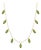 Natural Peridot Station Necklace – Marquise Cut Gemstone Necklace For Sale