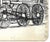 1943 drawing of a railroad and train engine by William E. Wood, a Devon artist in England. Signed lower right. Combined...