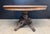 A good French Oak Hunting Table, dating to the mid 19th Century. Heavily carved base featuring griffins. We have bleached...