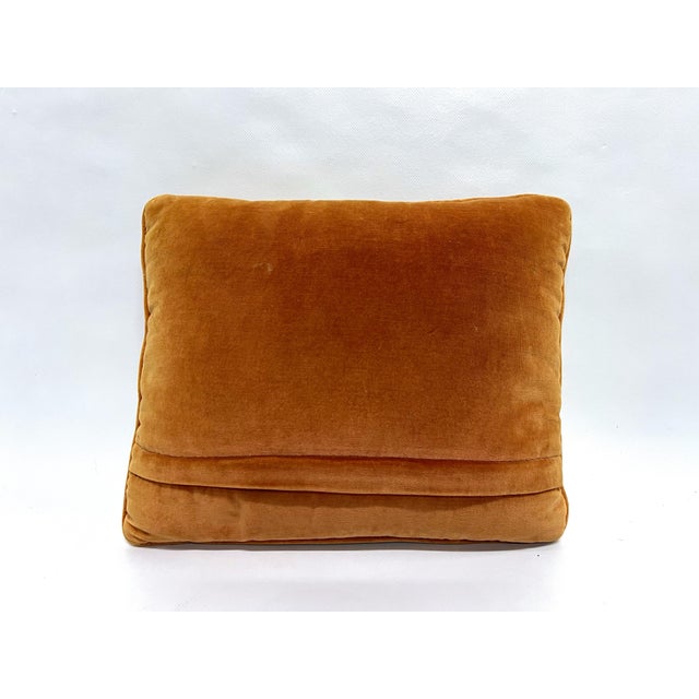 Textile Vintage Geometric Needlepoint Pillow For Sale - Image 7 of 11