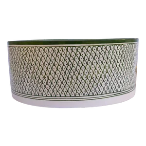 Green Ceramic Vessel Sink Countertop Large