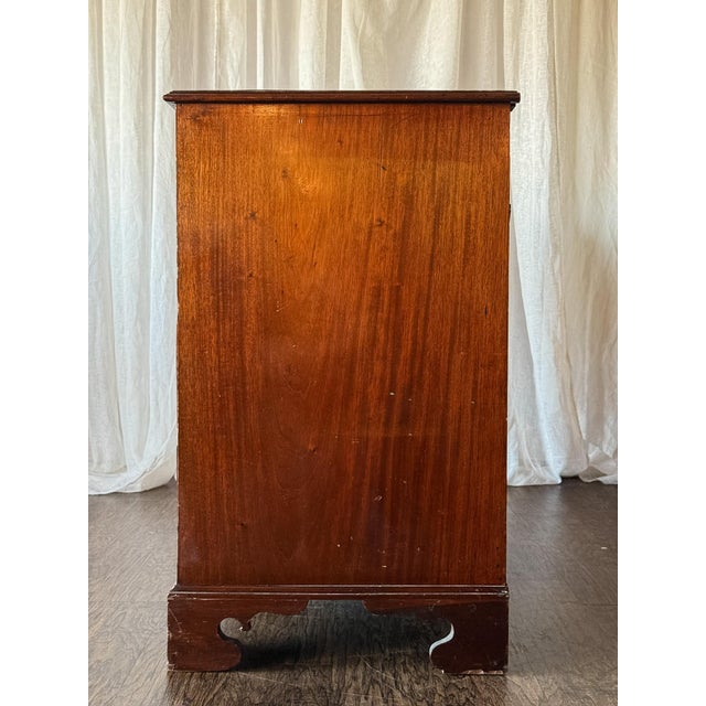 Late 19th Century Late 19th Century Georgian Mahogany Four Drawer Chest For Sale - Image 5 of 7