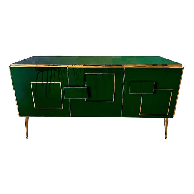 Emerald Green Sideboard and Dry Bar from Justfurnituress For Sale