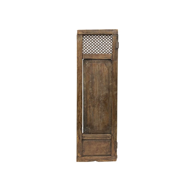 Rustic Vintage Restored Relief Floral Motif Rectangular Wood Wall Panel B For Sale - Image 3 of 12