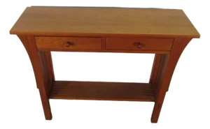 Stickley Solid Cherry Mission Arts and Crafts Style Console Table