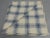 Asian Vintage Off-White and Blue Asian Silk Plaid Fabric For Sale - Image 3 of 6