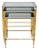 Nesting Tables in Brass and Glass from Maison Jansen, Set of 3 For Sale