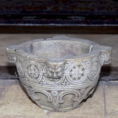 Baroque Style Mortar in Clay For Sale - Image 5 of 7
