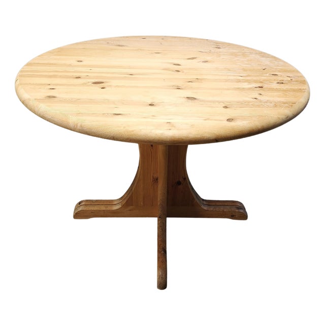 Pine Wood Dining Table by Rainer Daumiller, 1970s For Sale