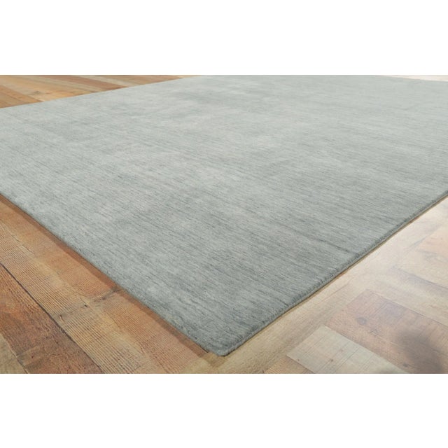 Gray Area Rug With Modern Style 8′3″ × 10′1″ For Sale In Dallas - Image 6 of 9