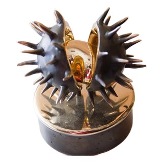 Chestnut Art Deco Bronze Sculpture For Sale