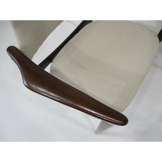 Wood Ib Kofod Larsen Sculptural Walnut Mid Century Lounge Chair by Selig Denmark (B) For Sale - Image 7 of 12