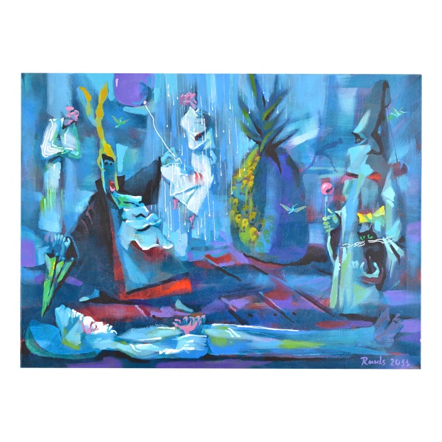 Rauls Zitmanis, Dream of the Little Prince, 2011, Acrylic Painting on Canvas For Sale